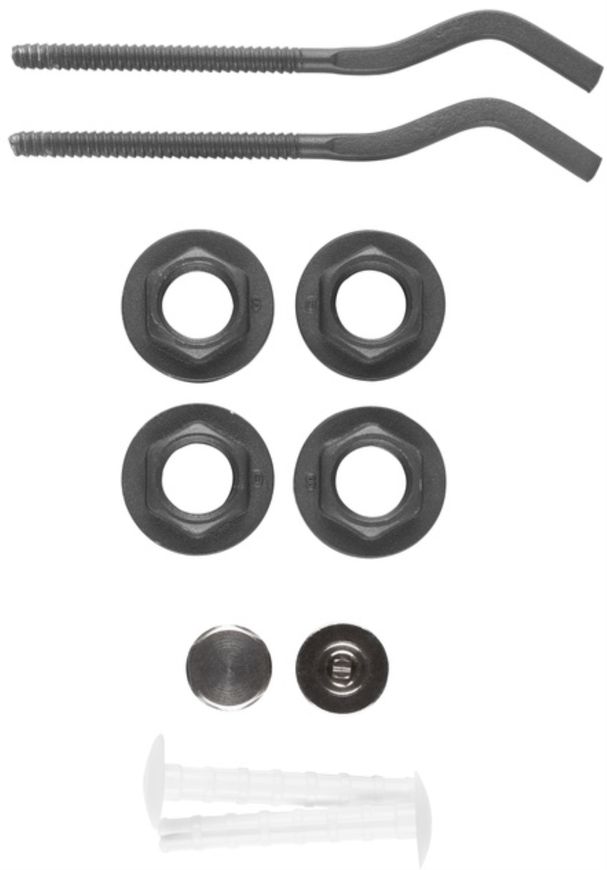 Набор крючков и пробок для алюминиевых радиаторов ARMATURA графит, 1"х1/2" - 878-200-61