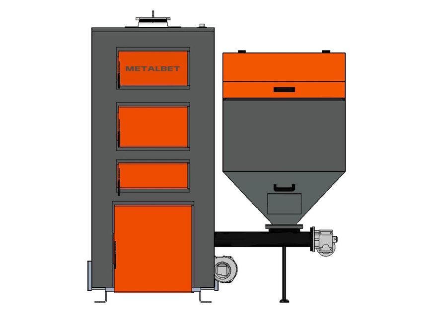 Твердотопливный котел METALBET Basic Max 75 kW - BM75