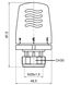 Термокомплект кранів з термоголовкою Icma 1/2" з антипротіканням кутовий №KIT 1100+774-940+805-940 - 82KITGAD061100 - 5