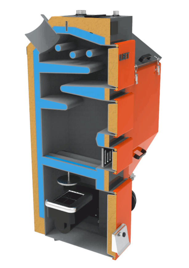 Универсальный твердотопливный котел METALBET Hydra Compakt 35 kW - HC35