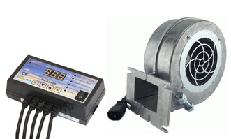 Комплект автоматики NOWOSOLAR (блок управління PK-22 PID + вентилятор (турбіна) NWS-100) - PK22PIDNWS100